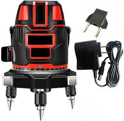red laser level 5 линий 6 точек зеленый и красный луч линии 360 градусов Поворотный Открытый режим-приемник и наклон slash доступен Авто линия лазер leve - Цвет: red laser level