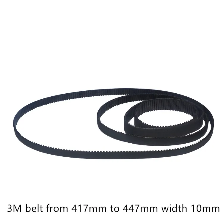 

HTD 3M Timing belt length from 417mm to 447mm width 10mm Rubber HTD3M synchronous 417-3M 447-3M closed-loop