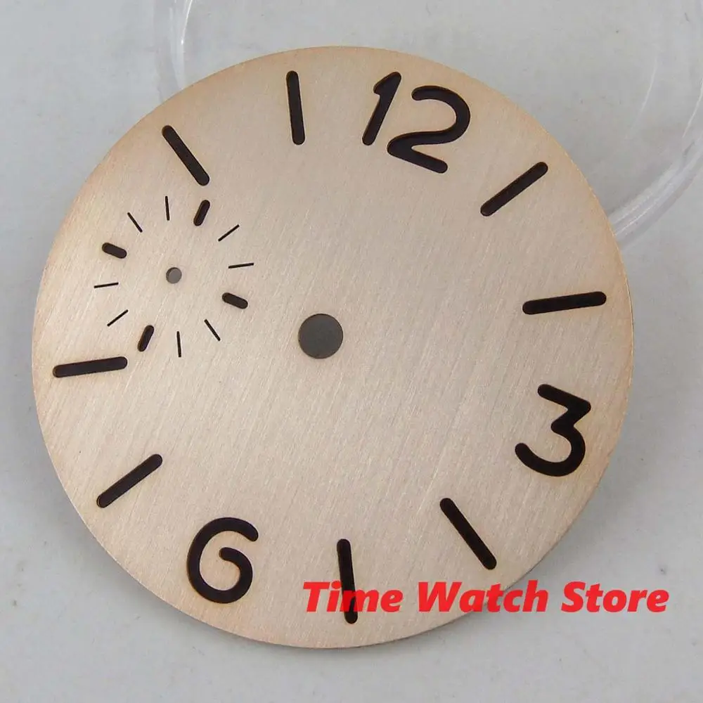 37 5 мм Серый Черный Бежевый Сэндвич Циферблат черный светящиеся знаки fit eta 6497