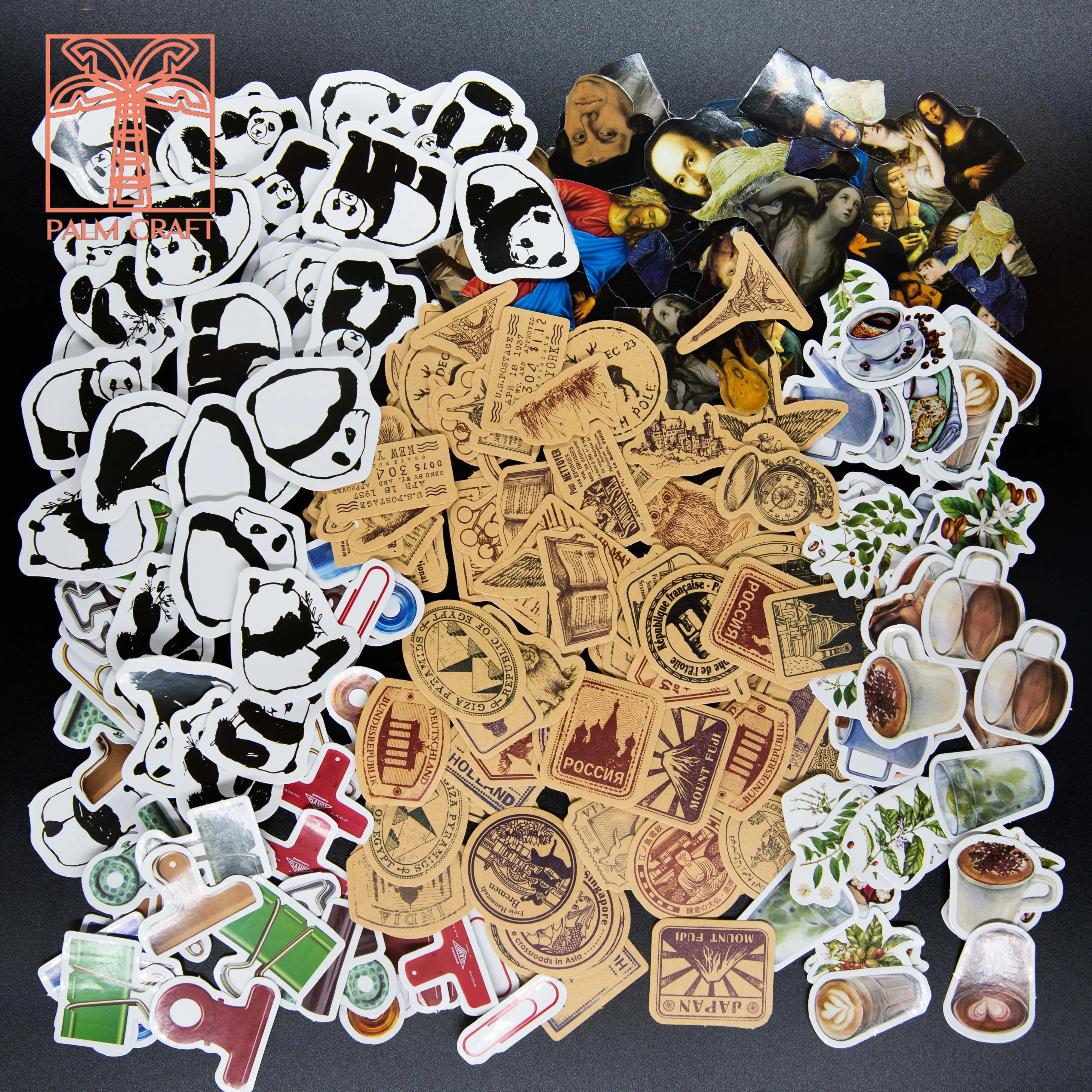 45 шт. канцелярские наклейки винтажные милая наклейка пакет бумажных наклеек для