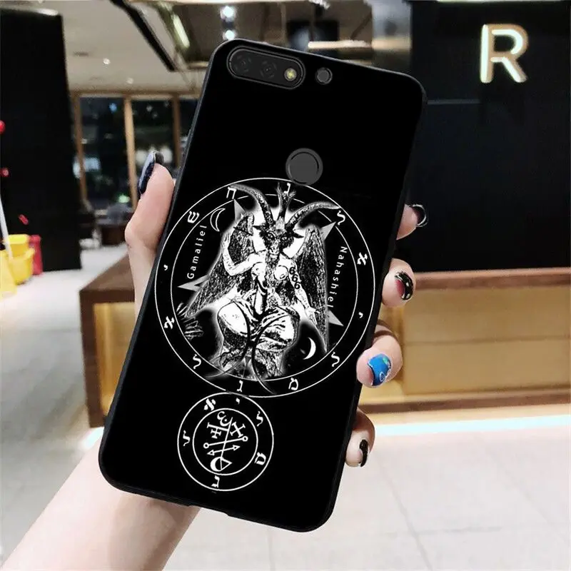 Babaite пентаграмма демонический сатанический чехол для телефона Huawei Honor 8X 9 10 20 Lite 7A