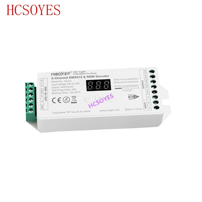 MIBOXER D1 CX D2 D3 D4 D5 на возраст 1 2 3 4 5 канала DMX512 RDM декодер 1CH 2CH 3CH 4CH 5CH для Светодиодный