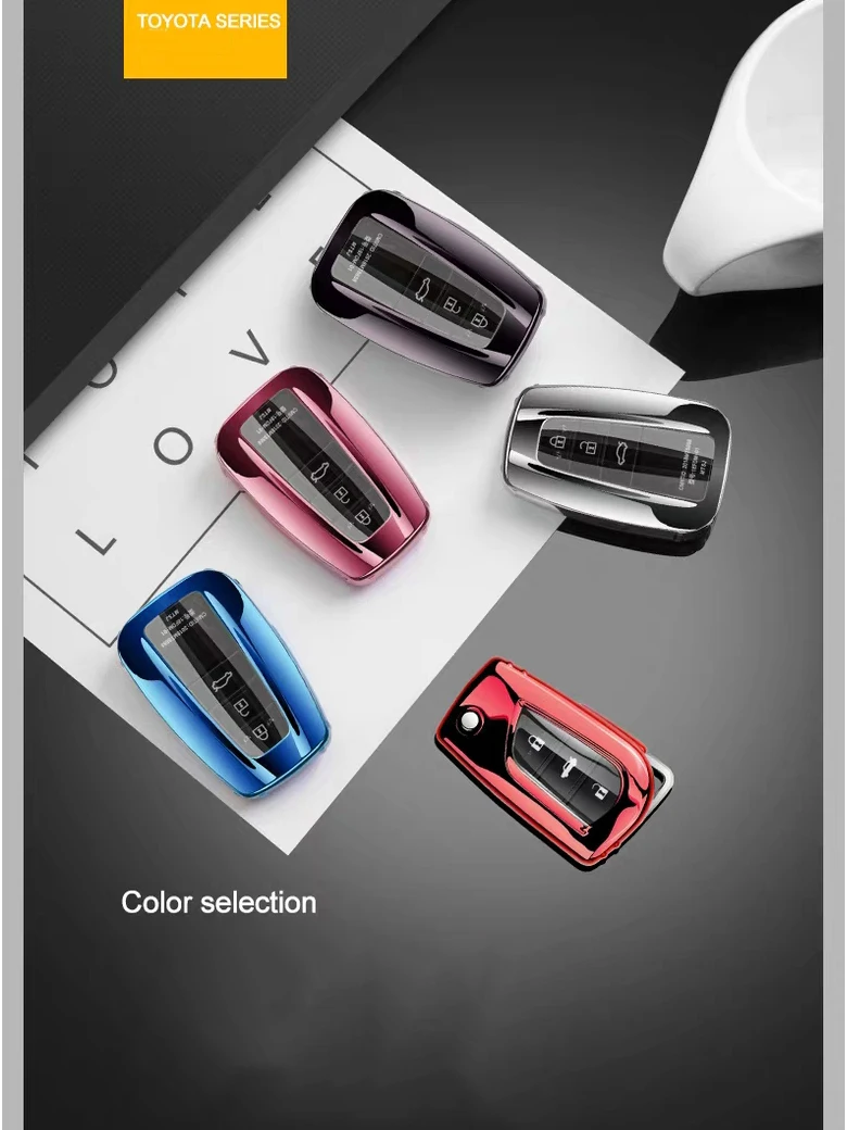 Чехол накладка из ТПУ для автомобиля с дистанционным управлением Toyota CHR 2017 2018 Camry