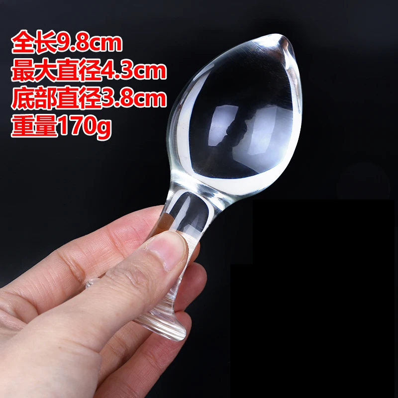 Стеклянный фаллоимитатор Dingye большой белый роскошный массажер для тела взрослая