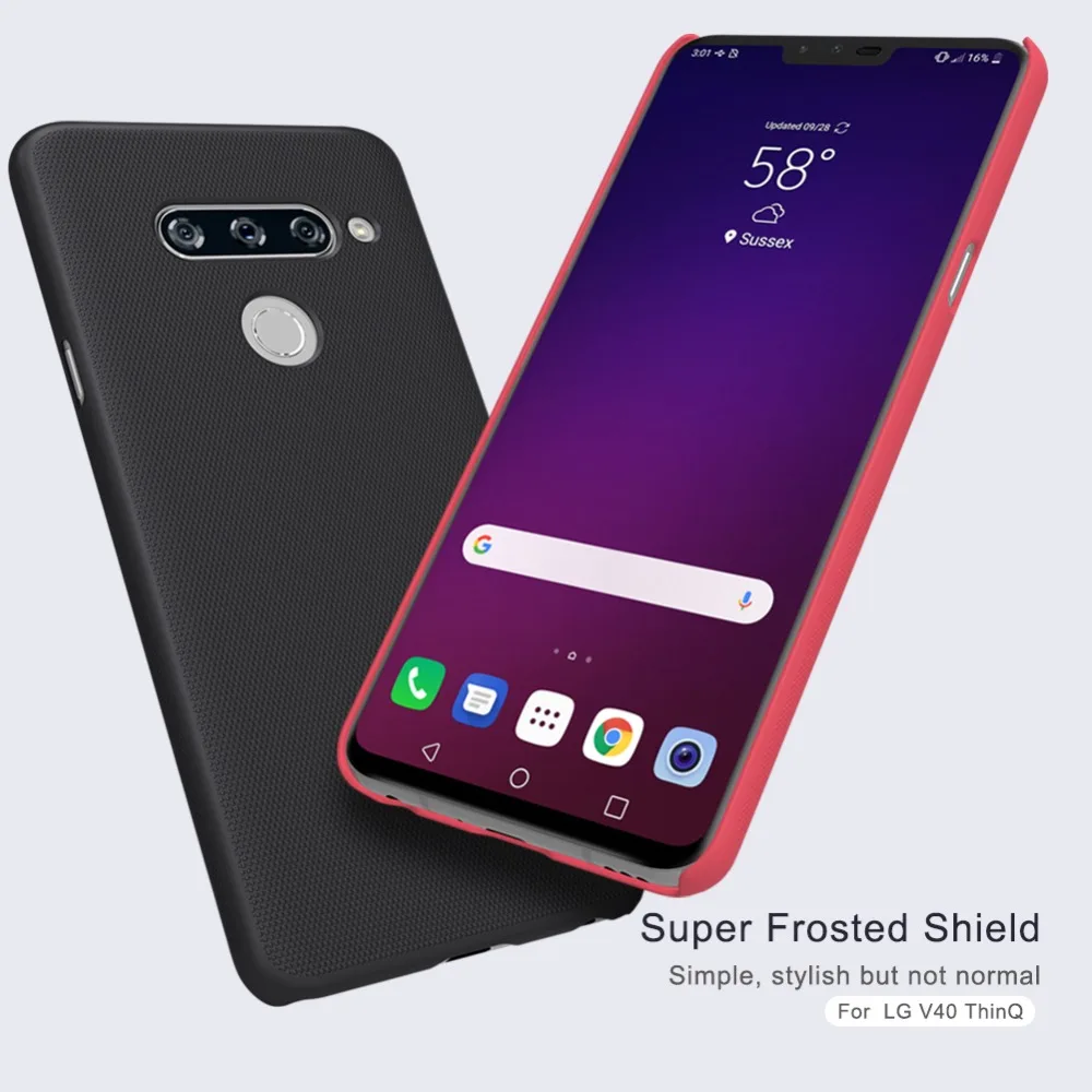 Для LG G7 чехол thinq LG G8 чехол thinq Nillkin Супер Матовый щит твердый пластиковый чехол на заднюю панель чехол для LG V40 чехол thinq крышка