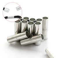 10sets 5mm 6mm 7mm silver column connector magnetic clasps for bracelets jewelry making necklace diy accessories