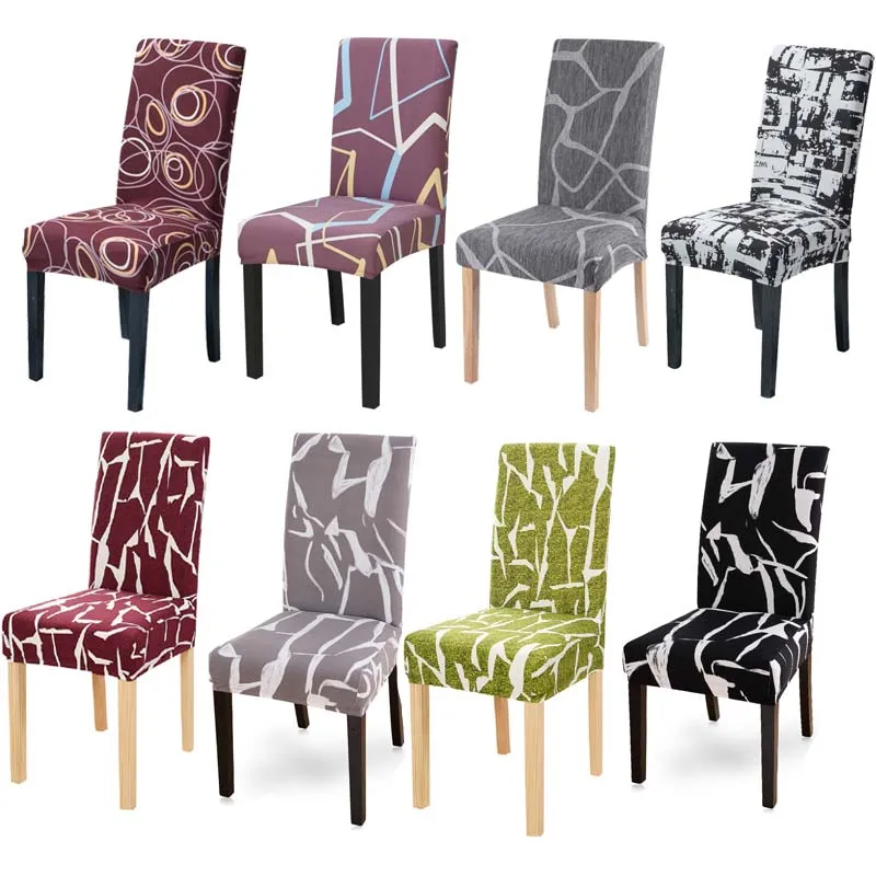 1 шт. чехол для стула с принтом Эластичный анти грязный съемный обеденного