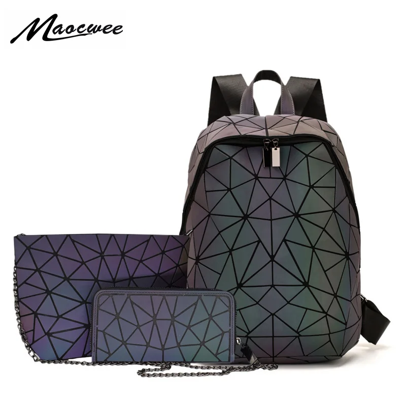 3 шт. светящийся женский рюкзак мужские 15 дюймовые рюкзаки для ноутбука