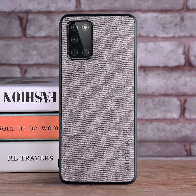 case for oneplus 8t coque luxury textile leather skin soft tpu hard phone cover for oneplus 8t case free global shipping
