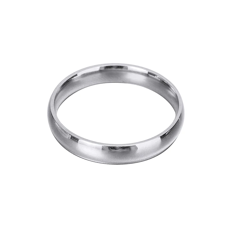 Обручальное кольцо из нержавеющей стали для женщин и мужчин 4 мм матовое