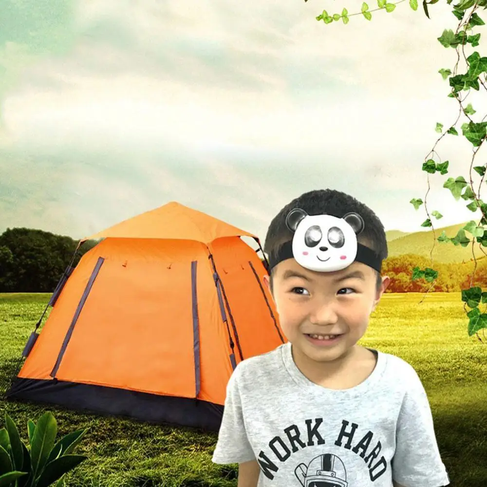 

Child Novelty Headlight LED Head Lamp for Kid Camping Student Creativ Festival Gift boy and girl