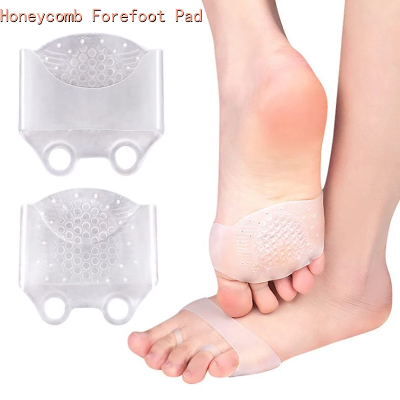 

Silicone Padded Forefoot Insoles Honeycomb High Heel Shoes Pad Gel Insoles Breathable Health Care Massage Insoles For Feet