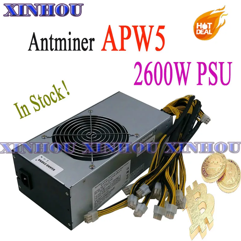 Новый Antminer BITMAIN APW5 2600 Вт блок питания подходит для antminer miner S9 Z9 T9 DR3 L3 + Innosilicon A9 A8 D9