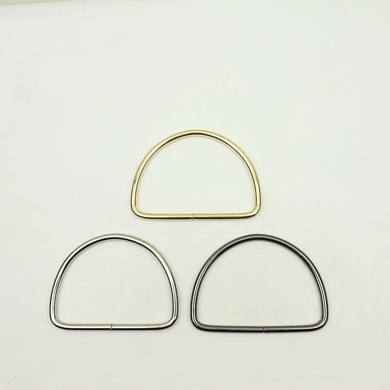 

10Pcs Small D Ring Metal Bag Handles Buckles for Women Handbag Purse Harf Round Decoration Handle Connector DIY Bags Accessory