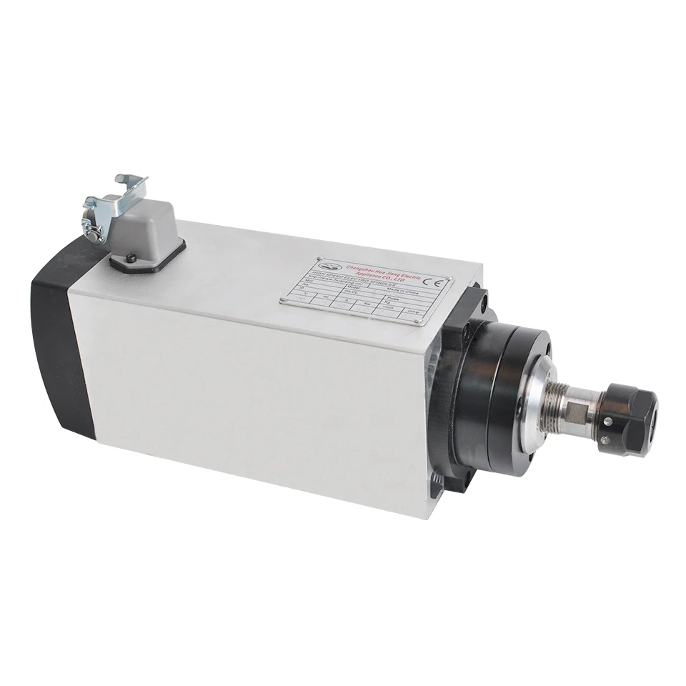 ЧПУ 4 кВт Мотор шпинделя ER20/ER25 Air CooledSpindle 4 подшипника 220 В/380 квадратный шпиндель фрезерные станки инструменты для гравировки с ЧПУ