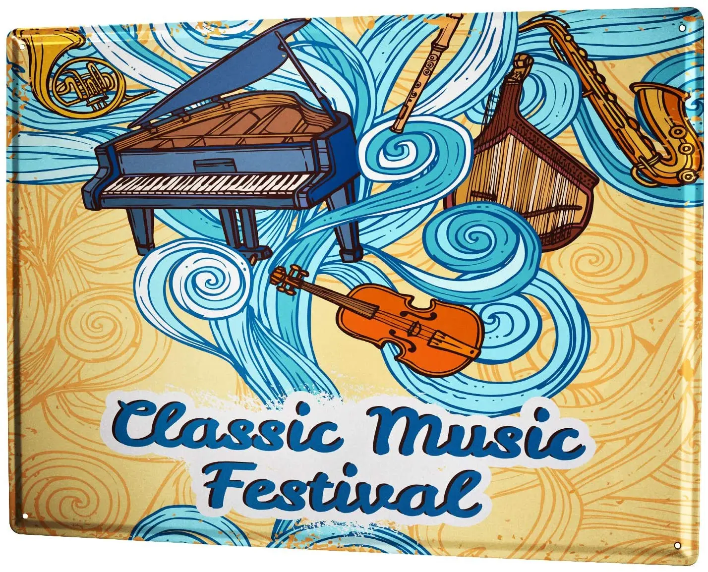 

SINCE 2004 Brass Sign Star Musical Instruments