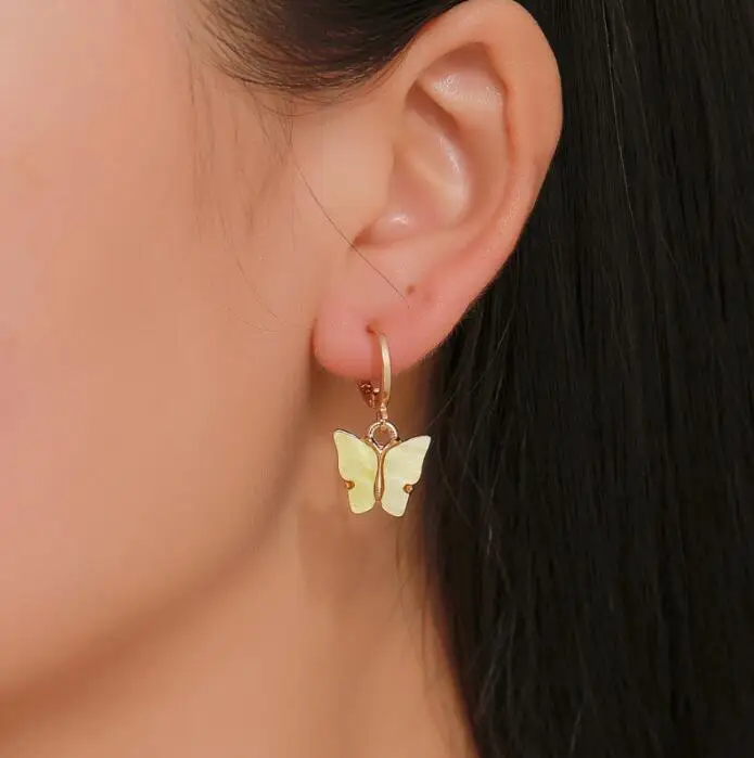 Punk Charm Jewelry Metal Ring Earrings Hanging Exaggerated Cross Pendant Earrings for Women Party Jewelry Earrings