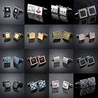 Роскошные легкие запонки для рубашки, мужские запонки для рубашки, круглые запонки для французского маникюра, индивидуальный пошив для свадебного платья, костюма жениха