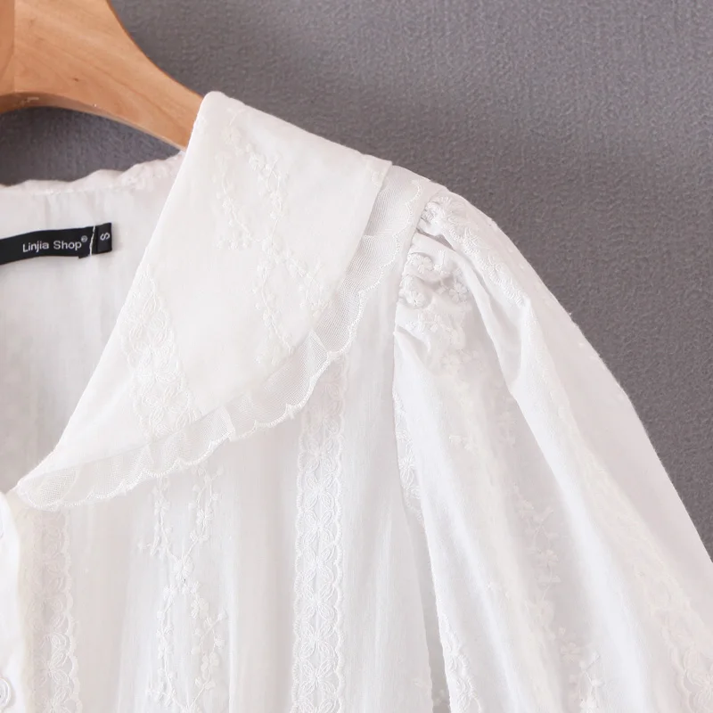 Za 2019 модное женское мини-платье из белого хлопка милое элегантное кружевное