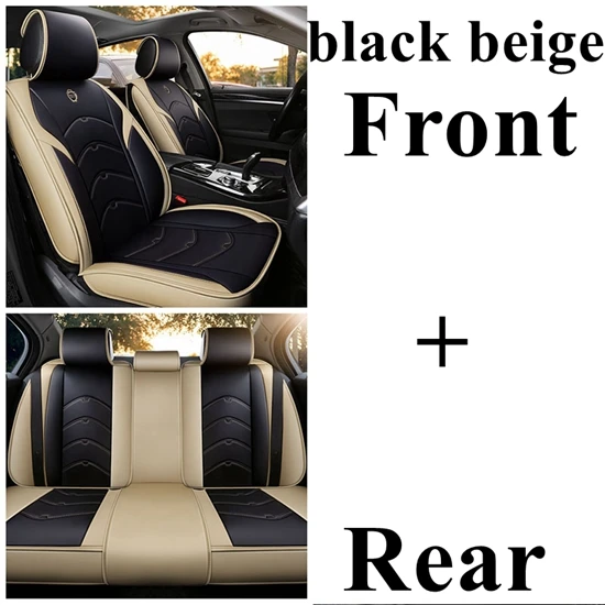 black beigestandard Чехол для автомобильного сиденья для JEEP Wrangler jk ренегатский Чероки Grand CHEROKEE Commander Compass Патриот unlimited Rubicon Sahara Liberty - Название цвета: black beigestandard