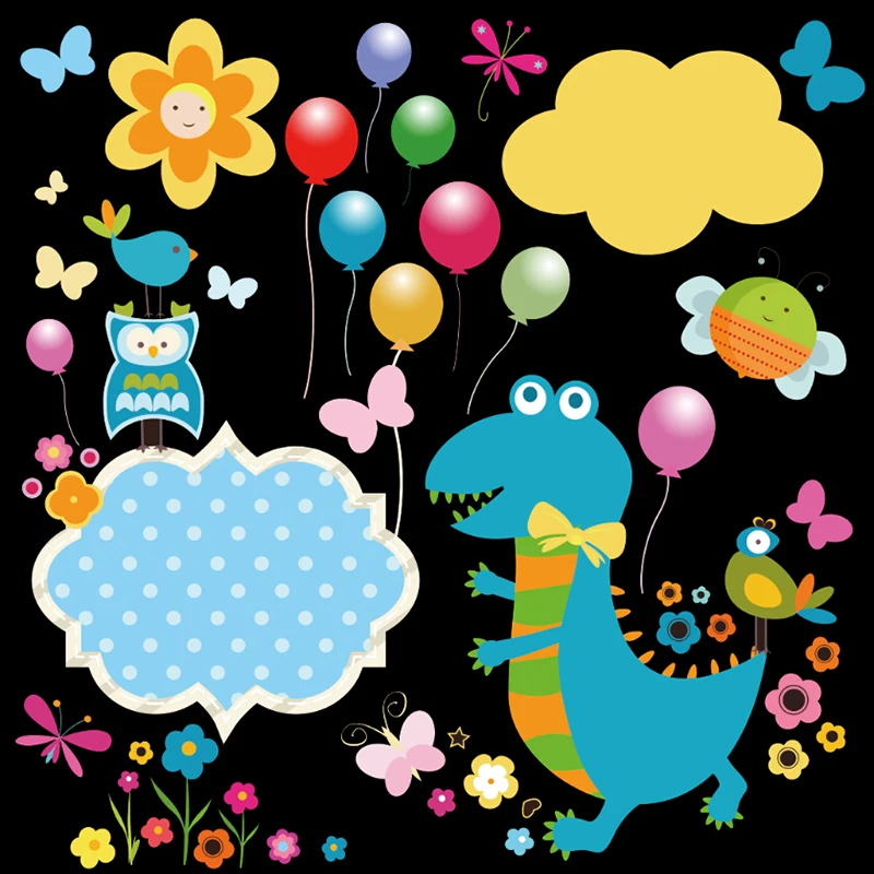 Laeacco Monster party birthday Baby Comics Star Birthday Poster Фото фоны для фотосъемки фотосессия Фотостудия