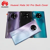 100 original huawei mate 30 pro back glass batter cover rear door housing replacement repair parts for mate30 pro camera lens