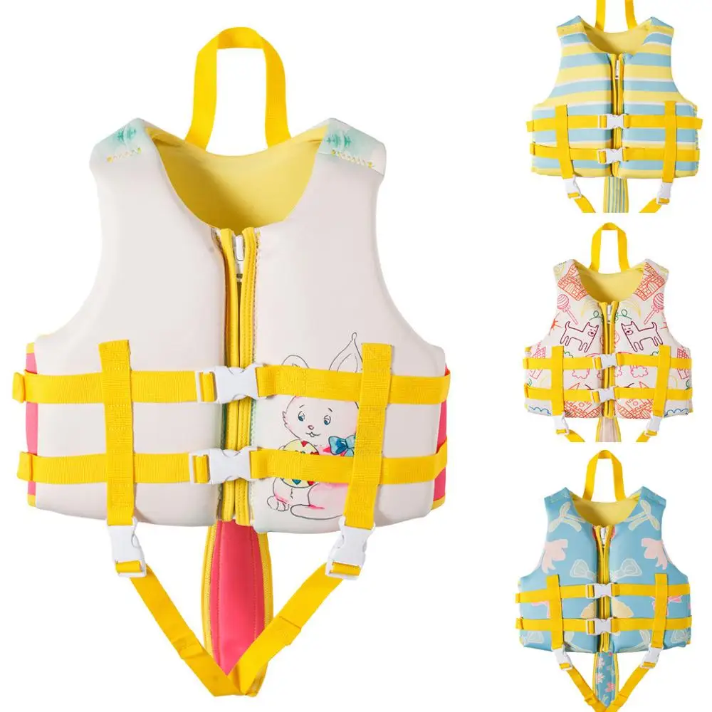 

Children Life Vest Jackets Neoprene Swimming Life Vest Kids Baby Learn Swimming Buoyancy Pool Float Aid Vest Safety Swimsuit