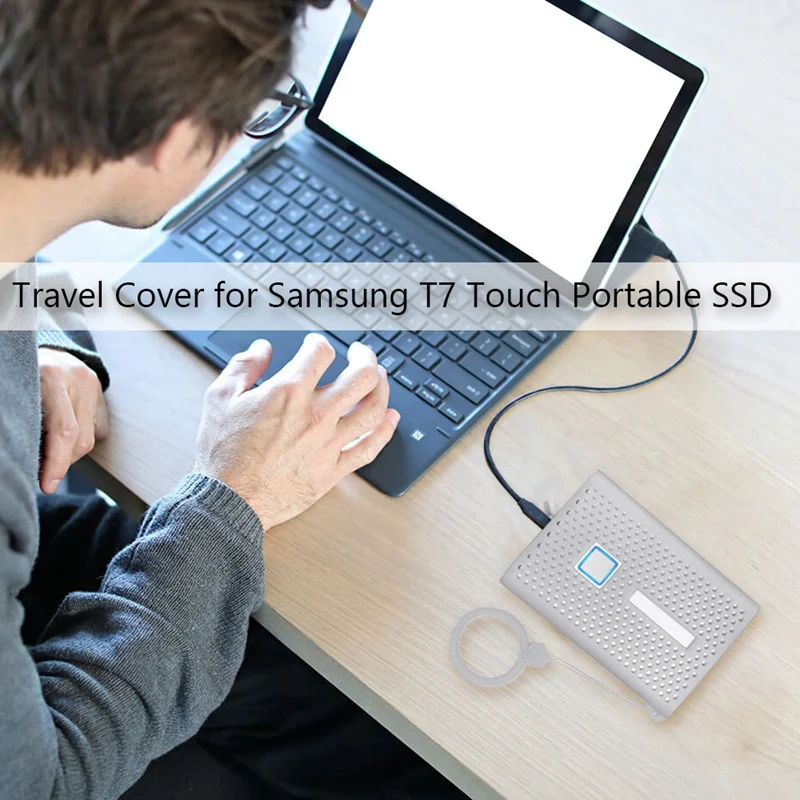 

Silicone Protect Skin Cover Travel Cover for Samsung T7 Press Portable SSD