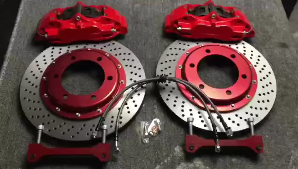 

Тормозная система 330 мм, алюминиевый модифицированный 4 pot Racing MZ5200, спортивный тормозной суппорт, 4-поршневой большой тормозной комплект для ...