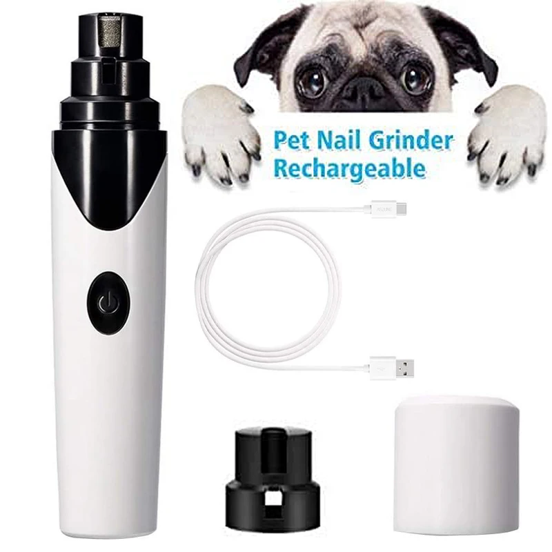 Электрическая шлифовальная машинка для кошек и собак USB-триммер ухода за когтями