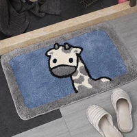1pc home bath mat non slip bathroom carpet soft coral fleece memory foam rug mat kitchen toilet floor decor