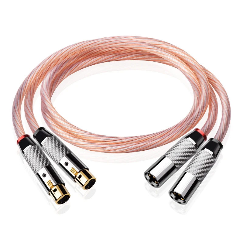 Кабель ATAUDIO Hifi Xlr высококачественный медный и посеребренный 2XLR Мужской Женский