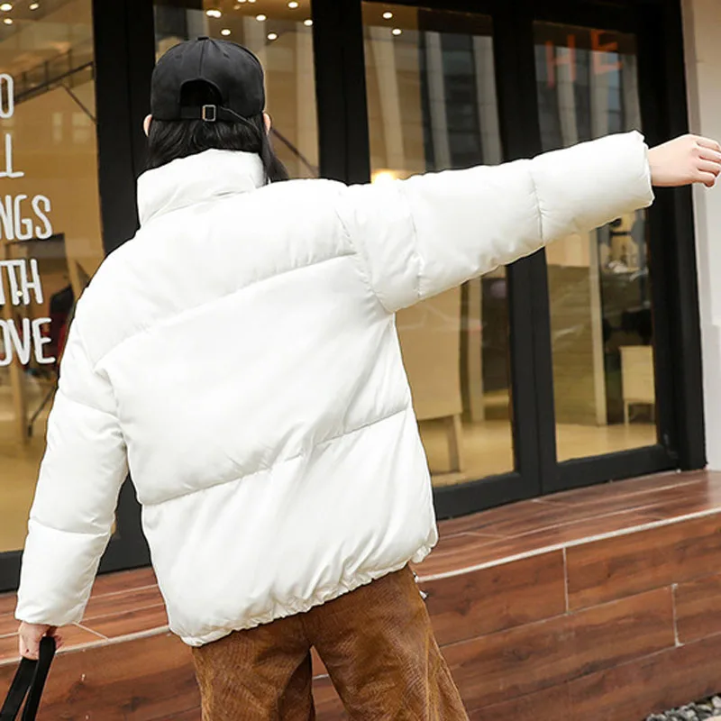 

Women Down Cotton Padded Quilted Coat Autumn Winter Casual Loose Warm Korean Style Parka Mujer Back To School Snow Outerwear