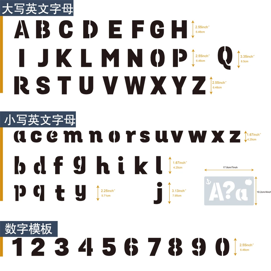 Многоразовые алфавитные буквы цифры трафареты рисунок лазерная вырезка
