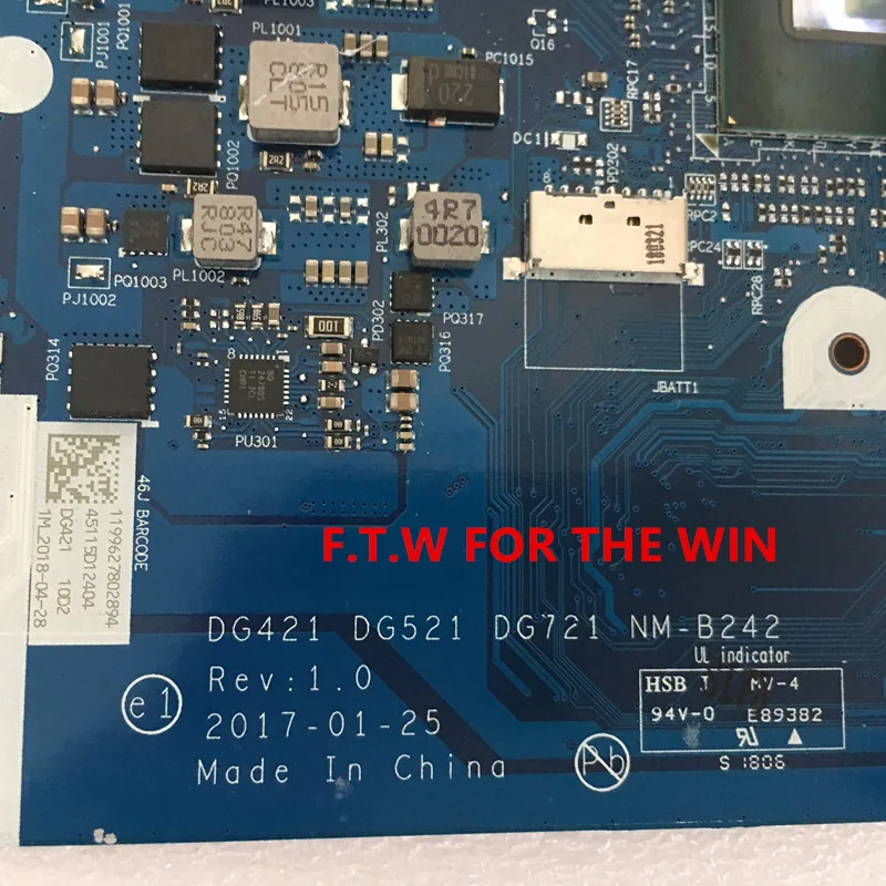 Bestellen 5B20N82241 MB FÜR Para Lenovo Laptop Motherboard 320-14IKB Laptop CPU I5--7200U 4G NM-B242 100% Probado