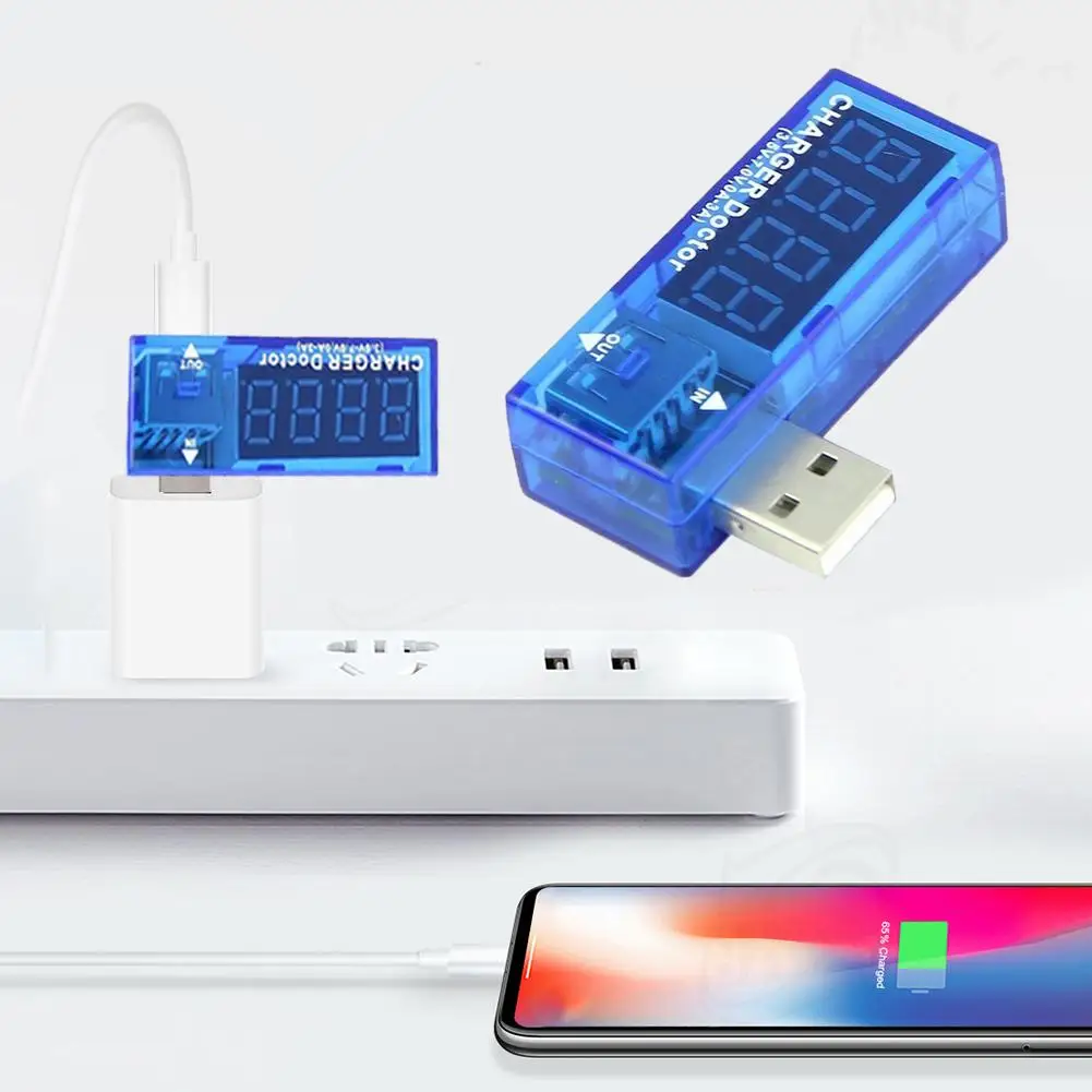 Многофункциональный USB-тестер цифровой вольтметр амперметр постоянного тока