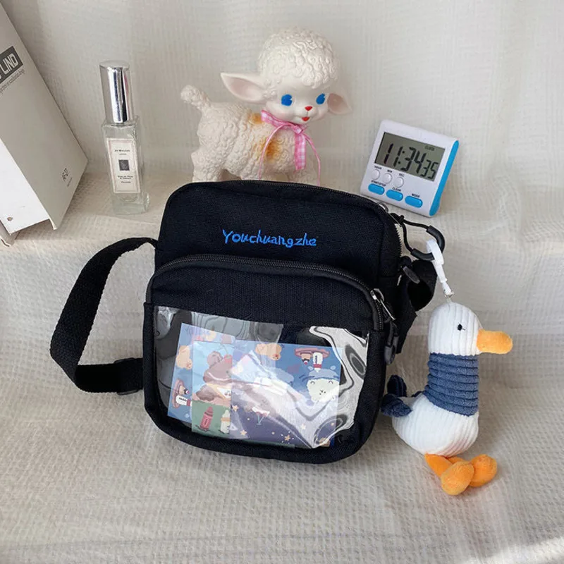 

Маленькие женские сумки, Холщовая Сумка для мобильного телефона, женская сумка-мессенджер в старинном стиле с милым медведем в стиле Ins, жен...