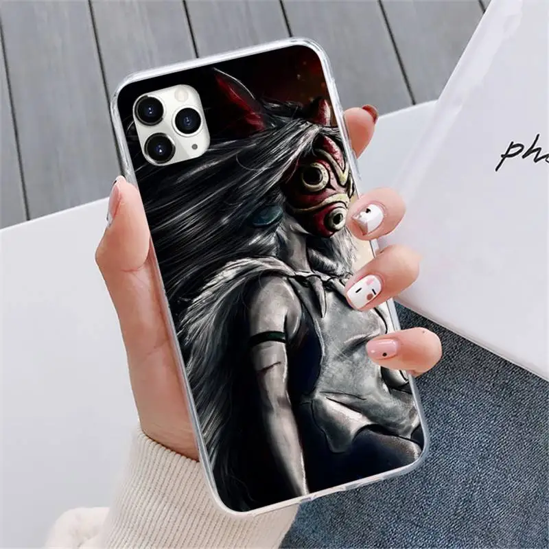 

Princess Mononoke Phone Case For iphone 12 5 5s 5c se 6 6s 7 8 plus x xs xr 11 pro max mini