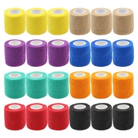24pcs 8 color 5cm tattoo grip bandage cover tattoo wraps tapes nonwoven waterproof self adhesive finger wrist tattoo accessories