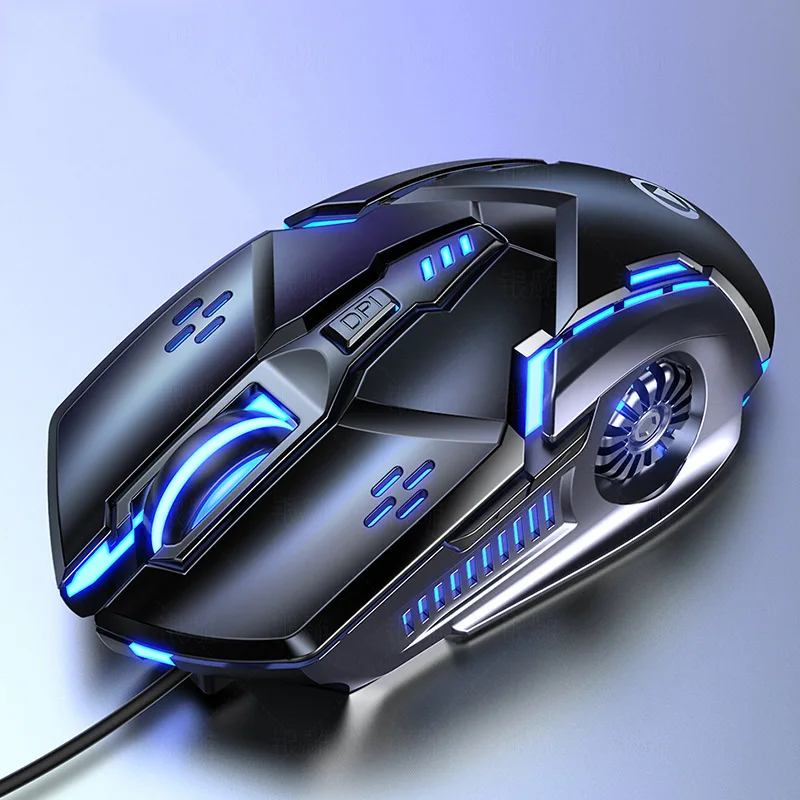 

Silver Eagle G5 Mute Wired Mouse Six Keys Luminous Game E- Sports Machinery Computer Accessories Delivery USB