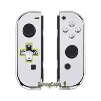 extremerate chrome silver controller housing d pad version with full set buttons replacement shell for ns switch joycon oled