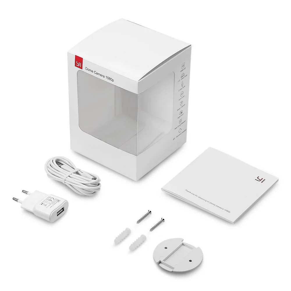 Купольная Камера YI Панорамирование/Наклон/Зум Беспроводная IP Безопасность