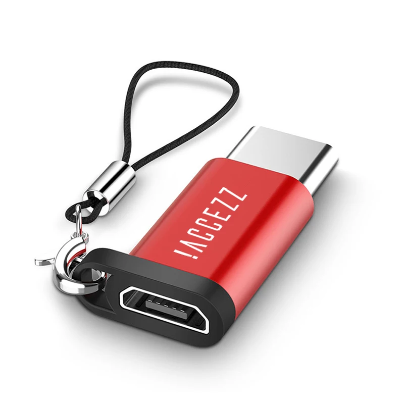 ! ACCEZZ 2 шт. микро USB к Type-C конвертер для One Plus 5 Xiaomi Mi6 4S 4C LG OTG адаптер быстрое зарядное