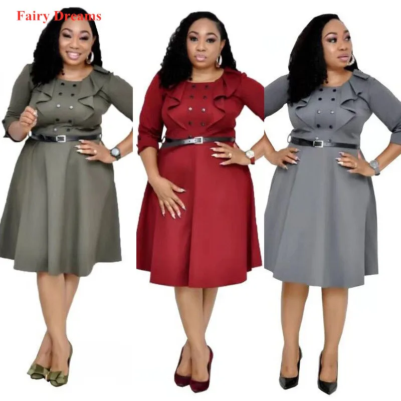 Женское платье в африканском стиле Летний стиль большие размеры офисные женские