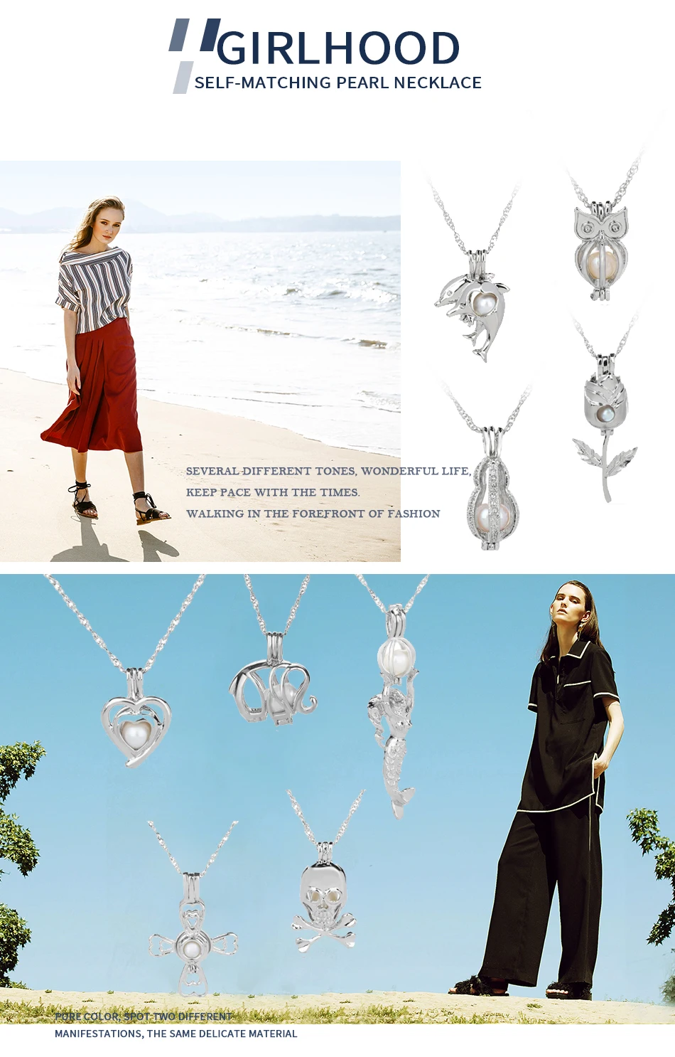 CUTEECO, дизайн, 12 стилей, жемчужное ожерелье с надписью Love Wish, подвеска в виде капли Oyster, Прямая поставка, подарок для женщин и девочек