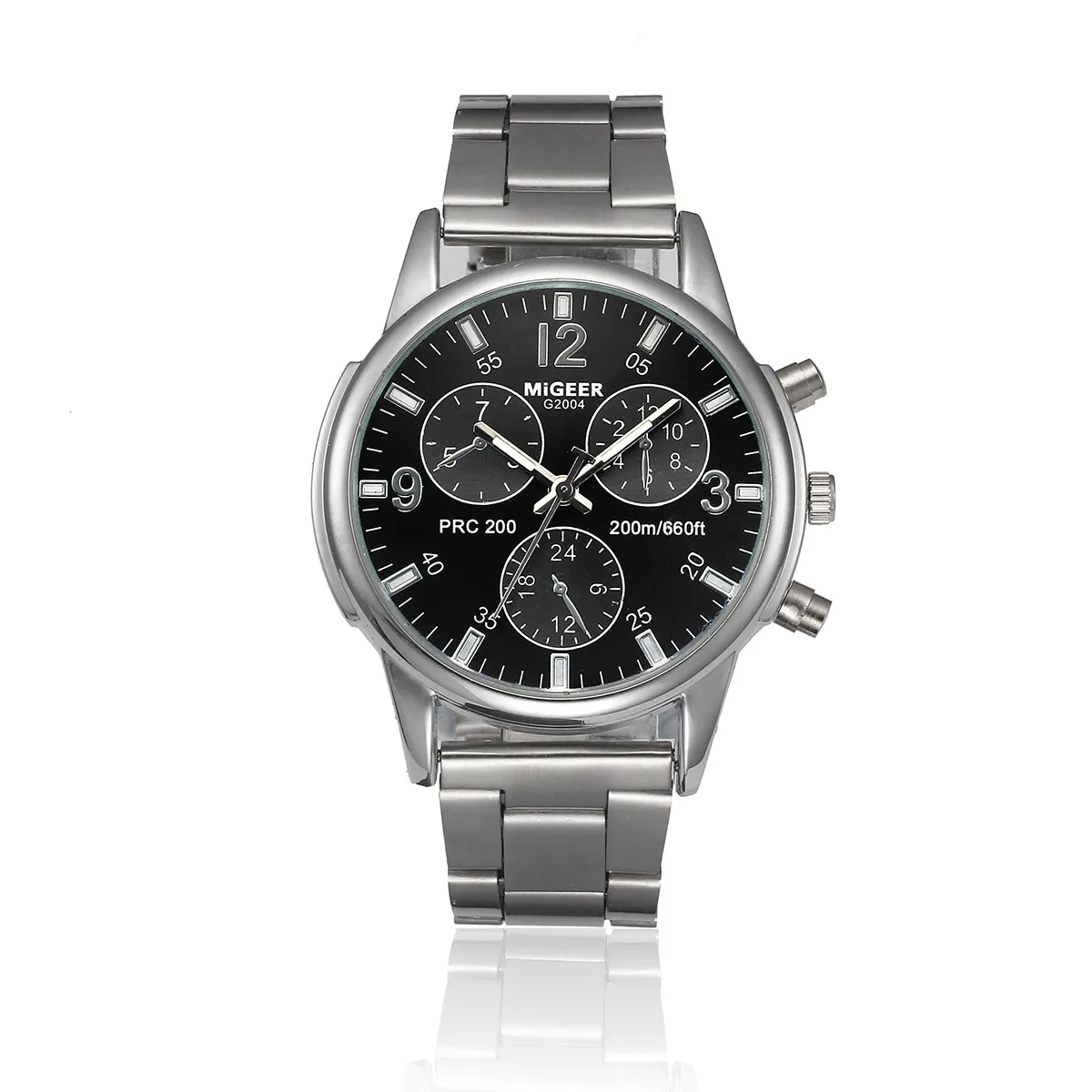 

Men's watches Fashion Man Crystal Stainless Steel Analog Quartz Wrist Watch men quartz wristwatches