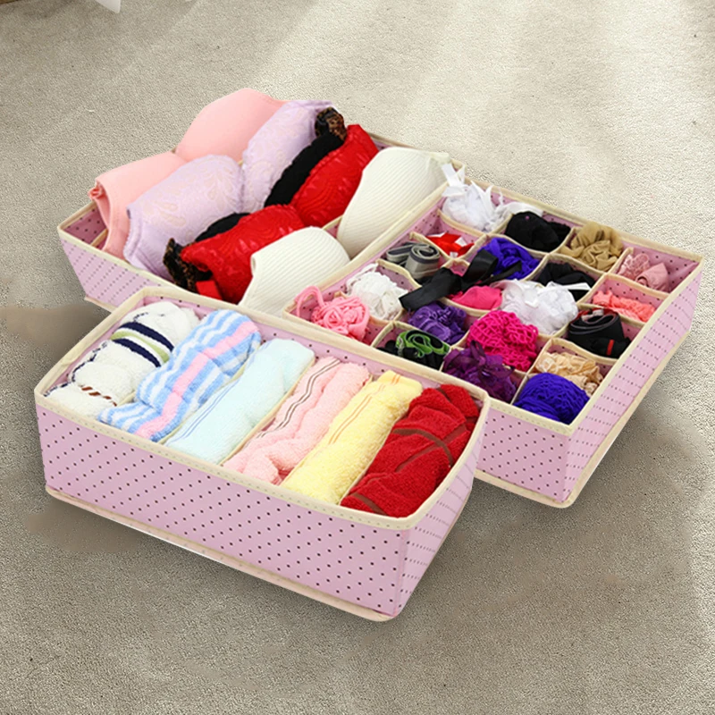 3 шт./компл. складной нетканый ящик для хранения нижнего белья бюстгальтера