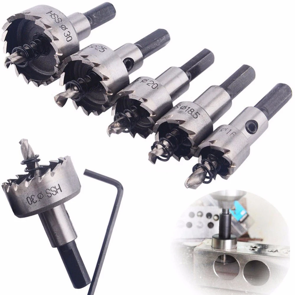 5 шт. Твердосплавный Наконечник HSS высокая Скорость Сталь буровое долото с