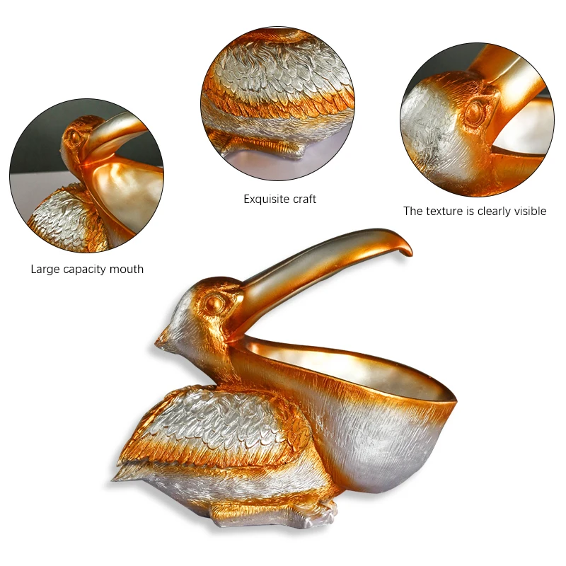 

Toucan Resin Sculpture Art Ornament Gift Big Mouth Bird Statue Door Key Porch Wine Cabinet Storage Box Home Lucky Decoration