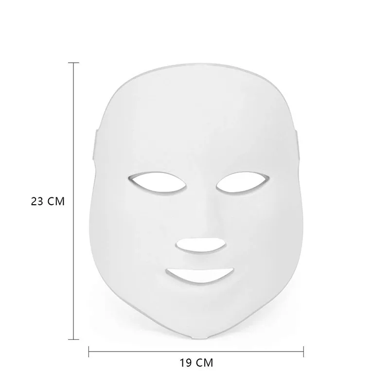 7 цветов Светодиодная терапевтическая маска светильник для лица терапия Фотон